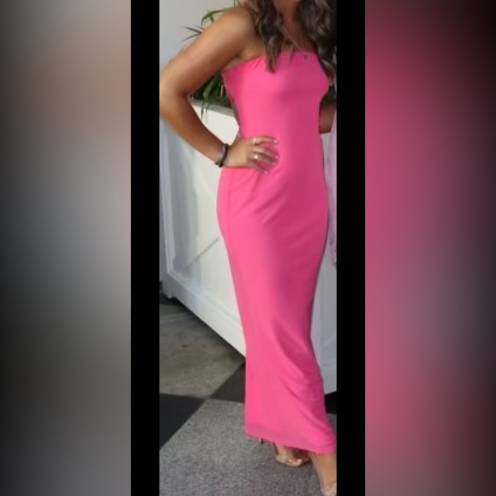 HELLO MOLLY MAXI DRESS PINK SIZE 6.